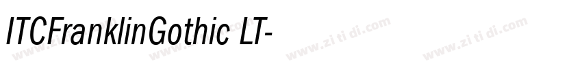 ITCFranklinGothic LT字体转换
